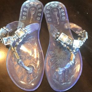 Clear jelly sandals